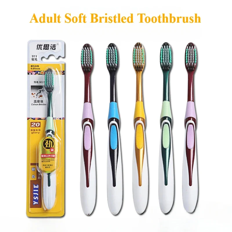 칫솔 Adult Soft Bristled Toothbrush Large Brush Head Independent Packages for Men and Women Suitable for Home Use Comfortable