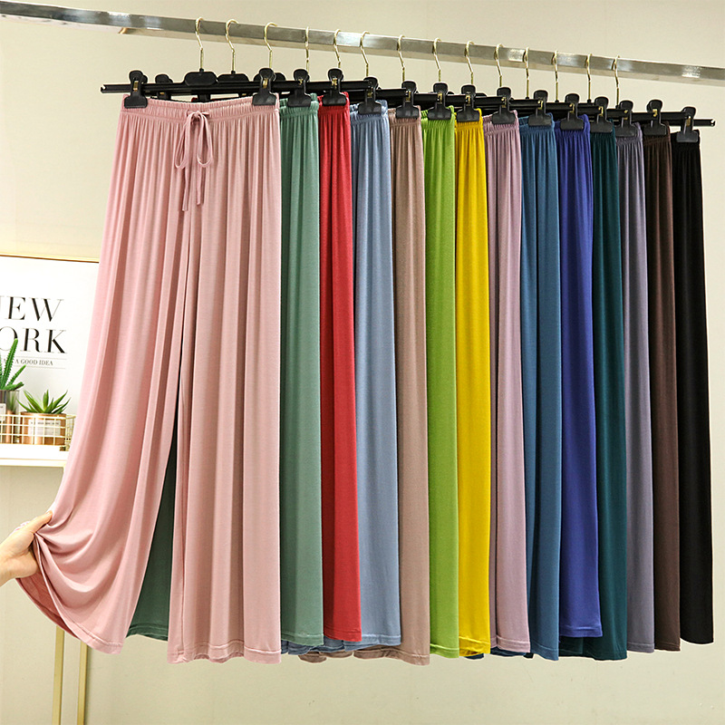 Modale gerade Hose, hohe Taille, Damen, lässig, locker, weites Bein, coole drapierte Hose, alles passend