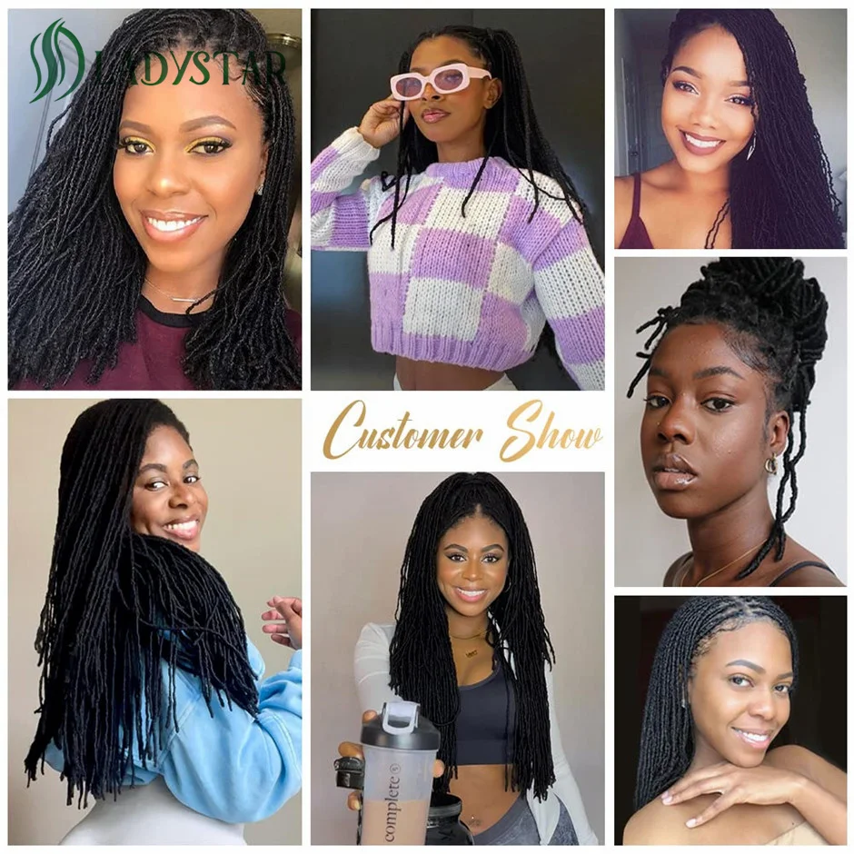 0,2 cm Micro locs Echthaar Dread lock Extensions für Männer Frauen Kinder voll handgemachte permanente Loc Extensions