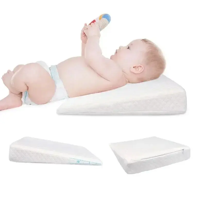 Almohadilla de pendiente para bebé Kawaii, almohada antiescupir para bebé, cojín de pendiente de leche, almohada de memoria, ligero, transpirable, antideslizante