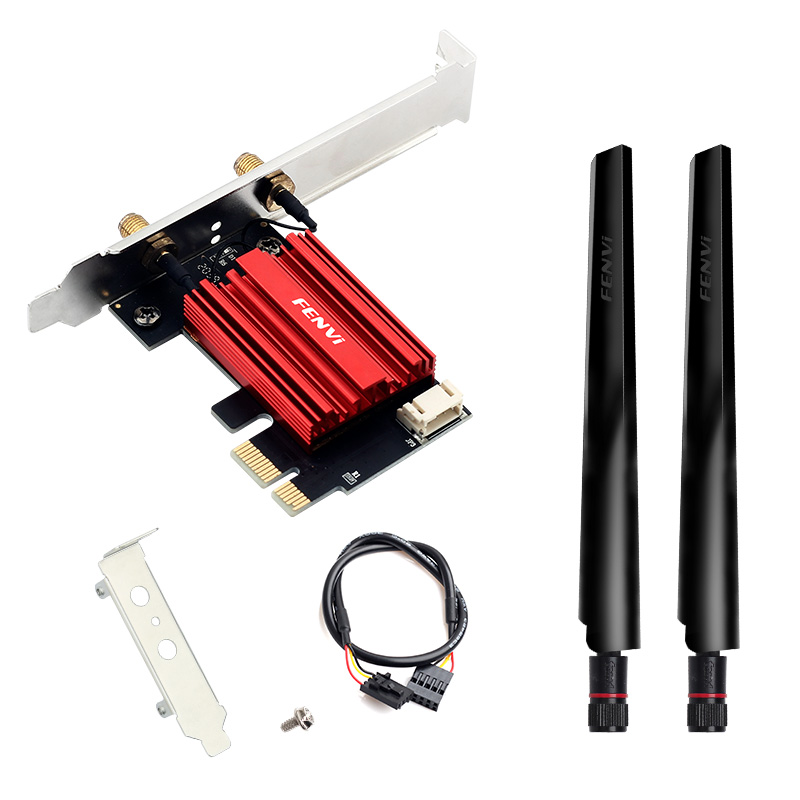 Fenvi-WiFi PCI-E Adaptador Sem Fio, 1200Mbps, Bluetooth 4.0, Banda Dupla, 2.4G, 5GHz, AC1200, Placa de Rede para Desktop, PC, Win 7, 8, 10, 11