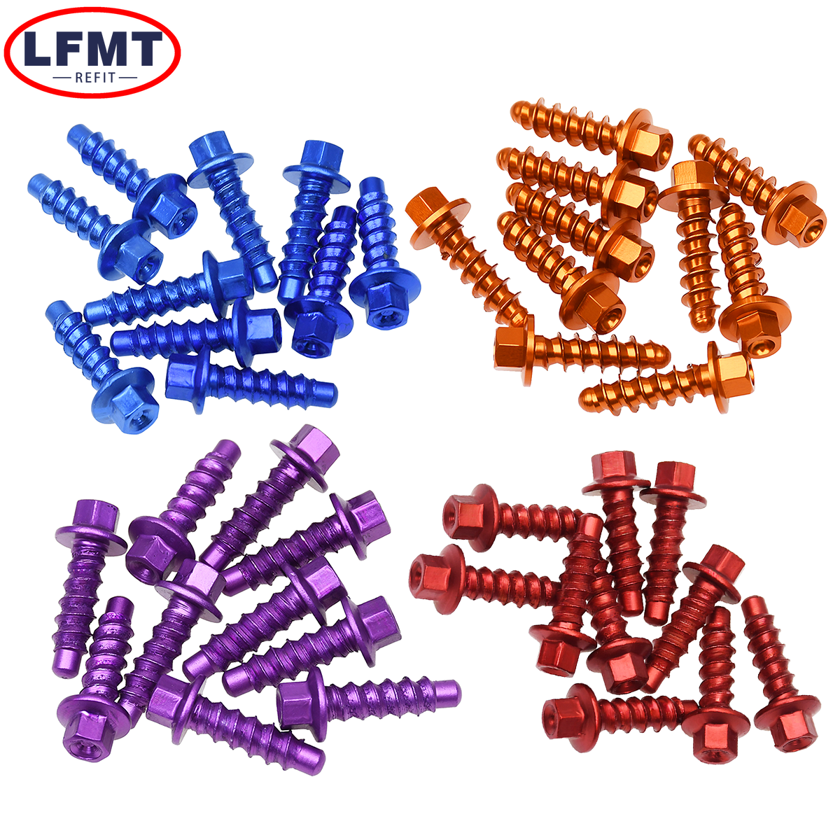 セルフタッピングスクリューボルトキット,オートバイ,ktm,sx,sxf,xc,xcf,exc,excf,xcw,tpi,6日間,125, 150, 200, 250, 300, 350, 450 500, 530, 10個