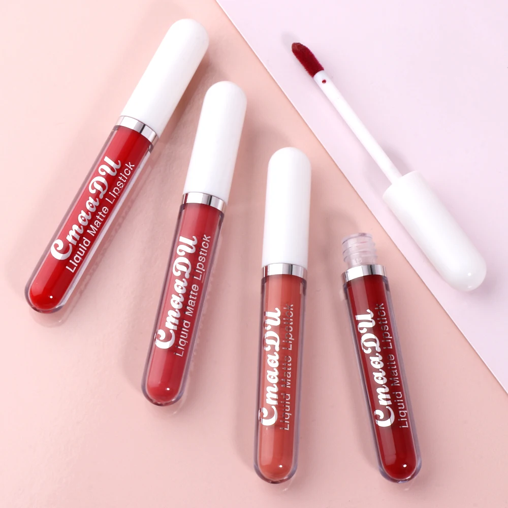 CmaaDu 18 Matte Mist Lip Glaze Langanhaltender, wasserfester, feuchtigkeitsspendender Lipgloss, natürlicher, gesunder Lippenstift