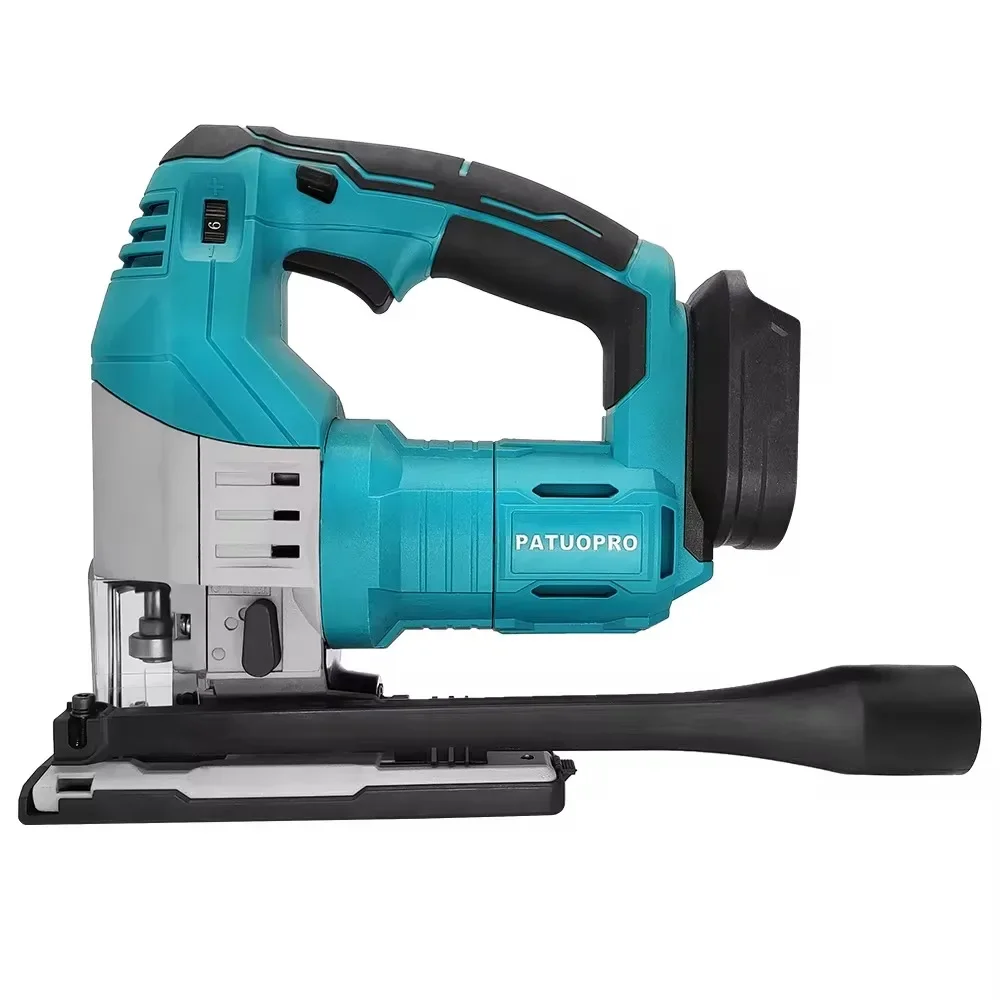 Brushless Cordless Jig Saw with 6 Variable Speed 4-Position Orbital Setting Electric Jigsaw fit Makita 18v Battery(No Battery)