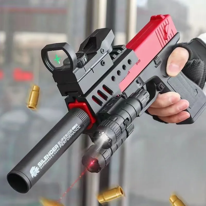 Shell Ejecting G17 Toy Gun Educational Toy Foam Soft Bullet Blaster for Kids Boys Adults Airsoft Pistol Children Birthday Gift