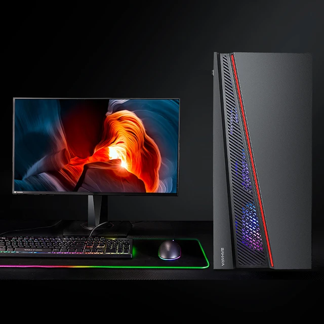 High Quality Desktop Computer E3 1246 V3 16GB RAM 256G SSD RX580 8GB  Win-10 PC  Computer Gaming Pc Factory Customization