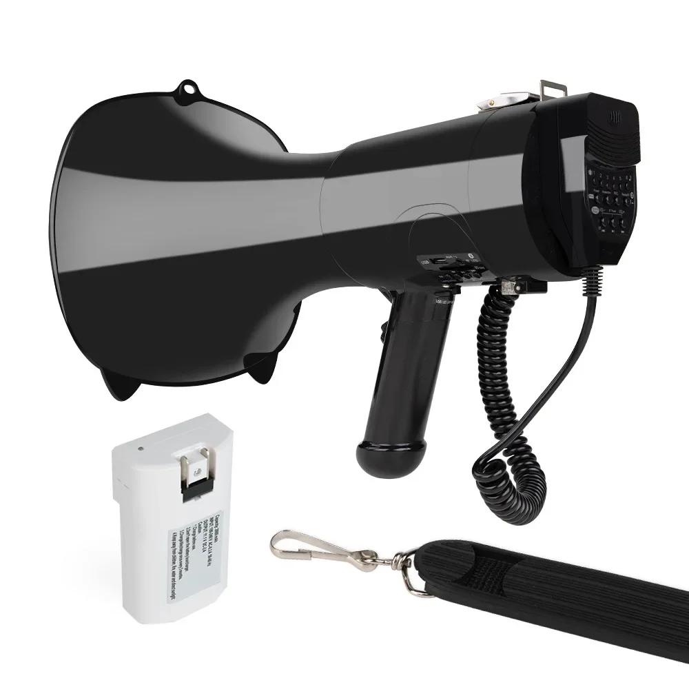 Flood Control and Disaster Relief 50w High Power Handheld Loudspeaker Recording Alarm Multi-function  Megaphone Speaker