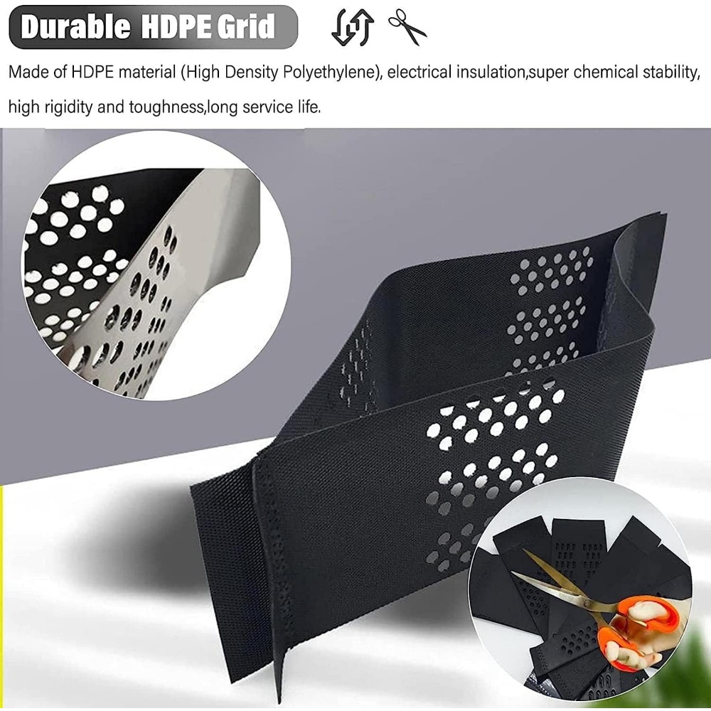 2Inch Geocell Grid, Geogrid Driveway, 3ft/ 6ft/ 10ft/ 13ft/ 20ft/ 23ft/ 26ft/ 30ft Geo Grid Gravel Stabilizer for Driveway Light