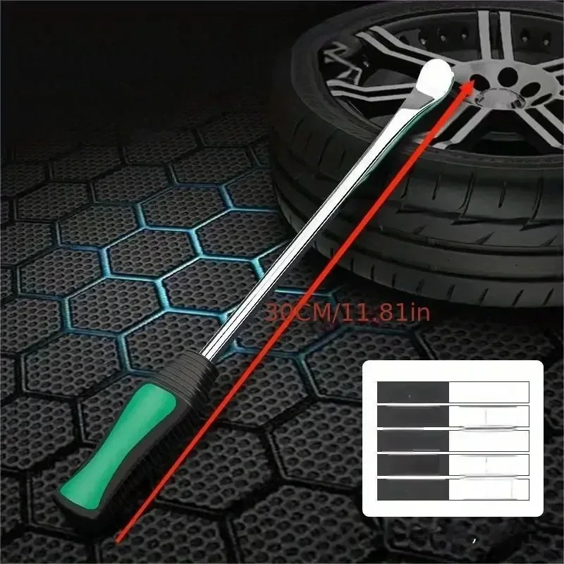 1 PC ไม้กวาดยางเครื่องมือ,ยางซ่อมเครื่องมือมืออาชีพ,Pry Sticks,Self-Defense Pry Sticks สําหรับรถยนต์