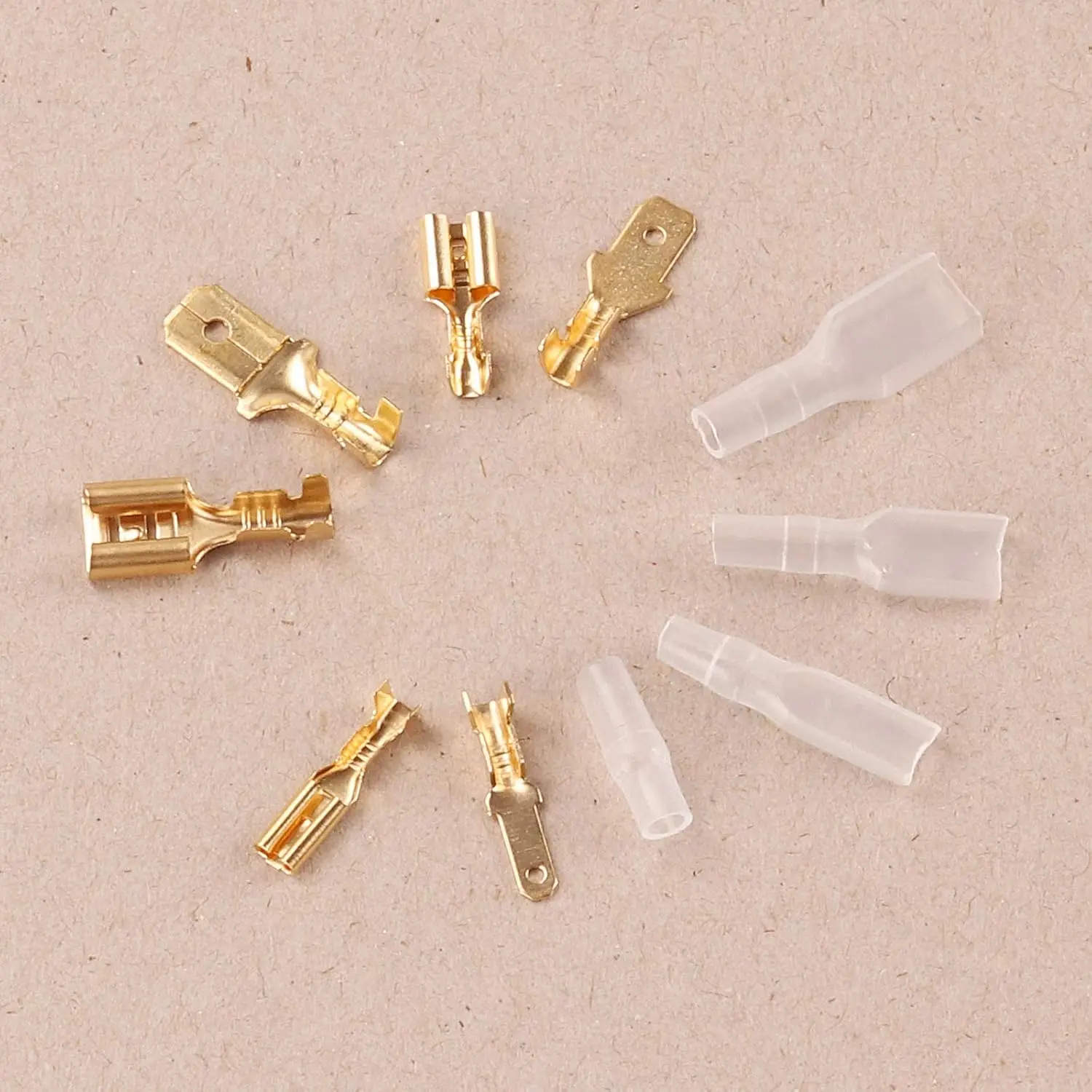 200 PCS 2.8/4.8/6.3mm Quick Splice ชายและหญิง Spade CRIMP TERMINAL Wire Connector Assortment ชุดฉนวน