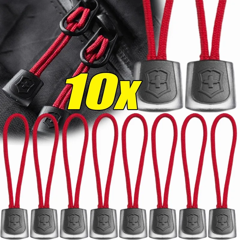 1-10PCS Zipper Tail Rope  Army Knife Lanyard Clothing Zipper Fixer Accessories Knife Rope Anti-loss Backpack Keychain