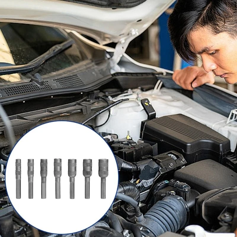 Y3NA set 7 socket nut driver untuk perakitan furnitur dan perbaikan otomatis