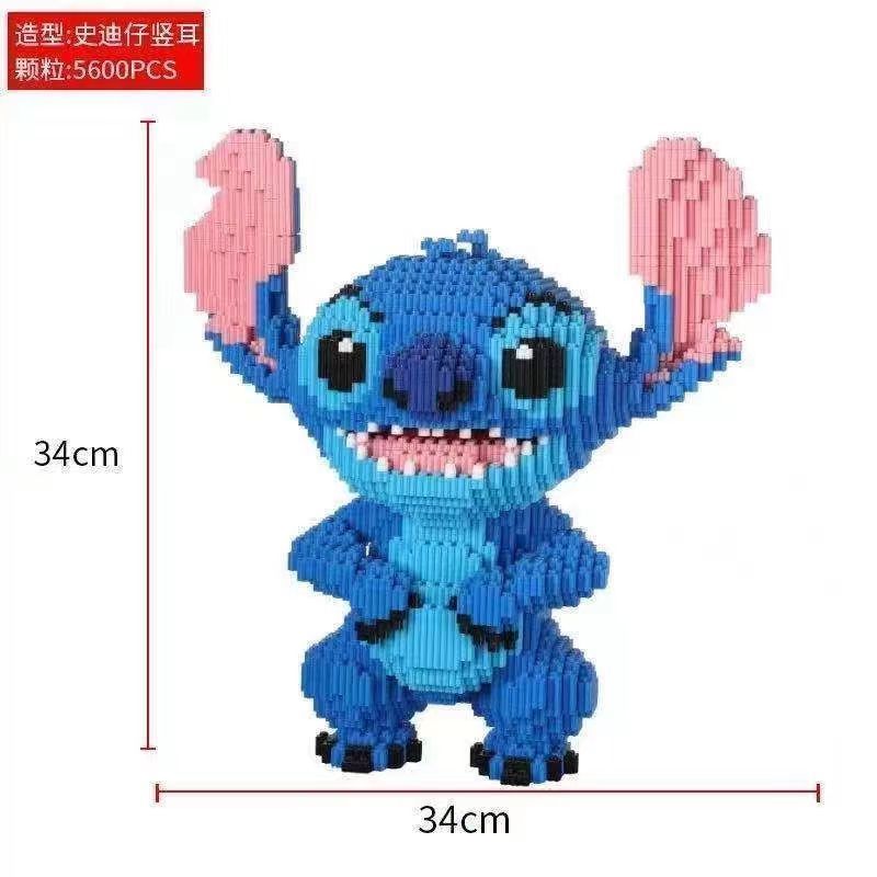 Disney Bouwsteen Stitch Giant Stitzer Assemblage Speelgoed Kinderverjaardagscadeau Puzzel Desktop Decoratie