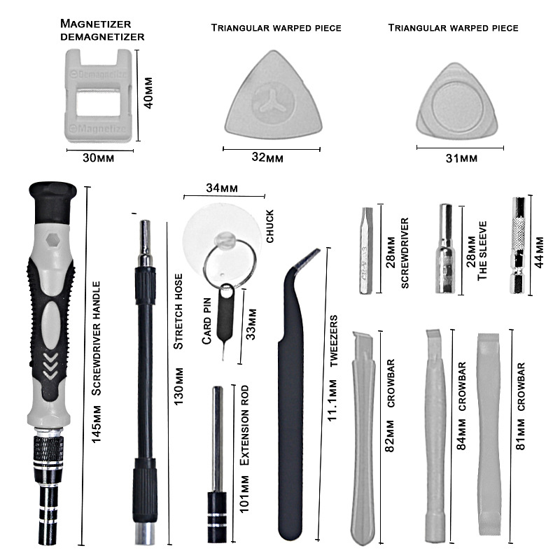 Precision Screwdriver 115 In 1 Set Magnetic Mini Screw Nuts Bits WEEKS Multifunction Household Repair Tools Kit