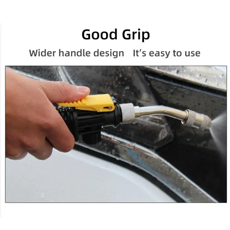 Pistola ad acqua portatile ad alta pressione-strumento di pulizia Versatile per auto, giardini e esterni, plastica resistente, facile da riporre
