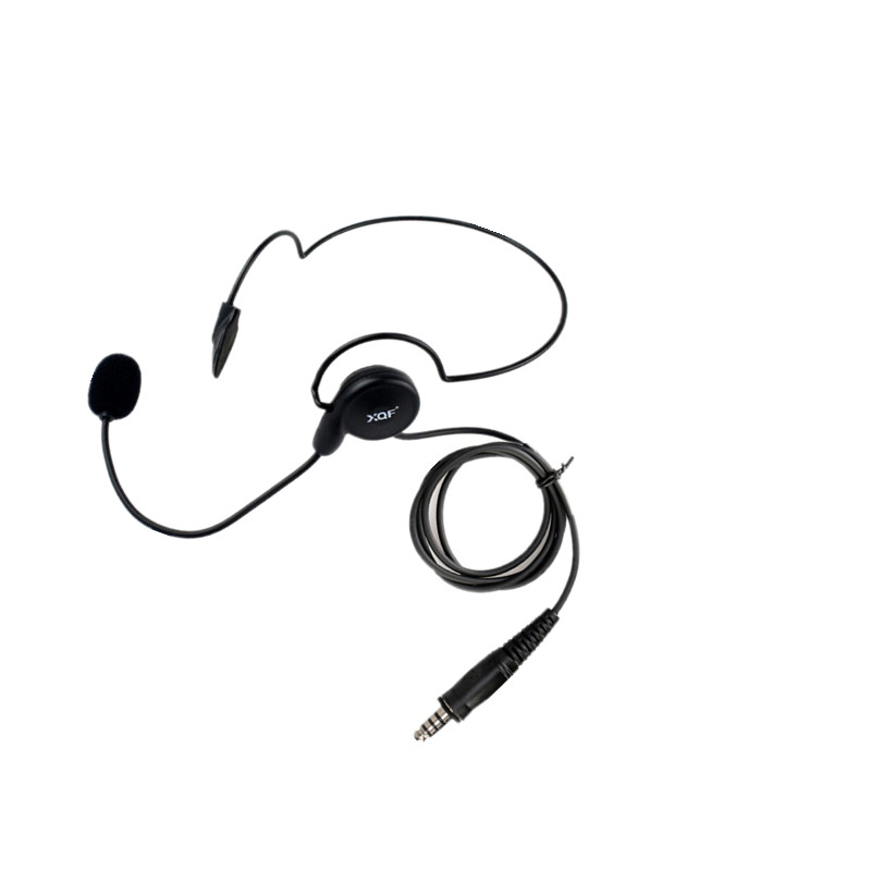 Tactical Radio Headset Auricular Unilateral Headphone Mic with U94 PTT For Kenwood Baofeng UV-5R UV-82 Walkie Talkie