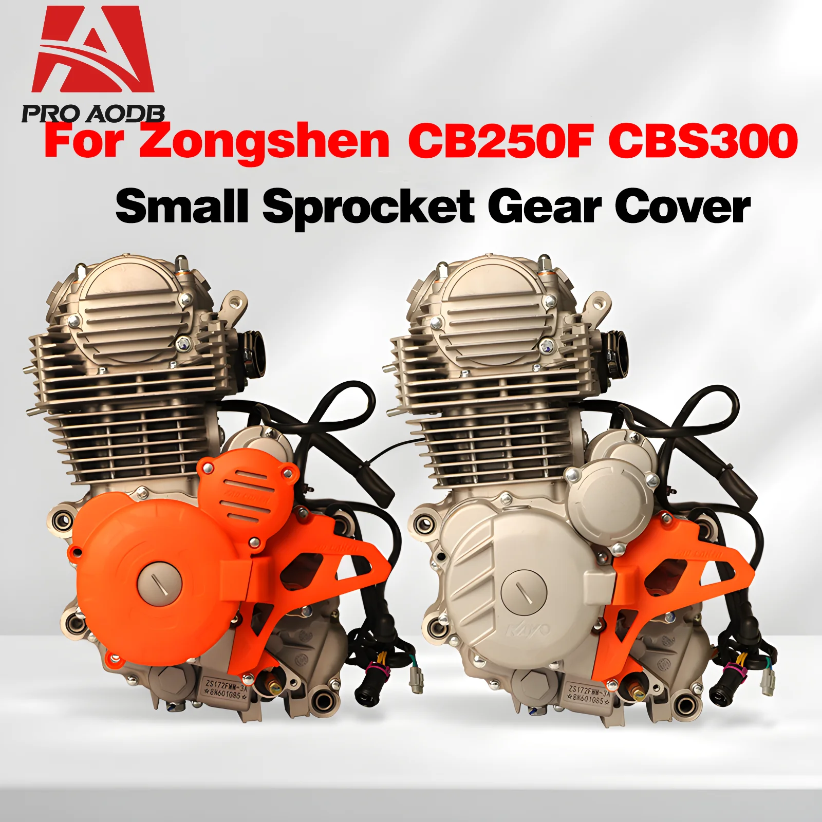 オートバイエンジン用の小さなスプロケット,保護カバー,zongshen zs 172mm CB250-F zs 174mm cbs300 kayo用の改造アクセサリー