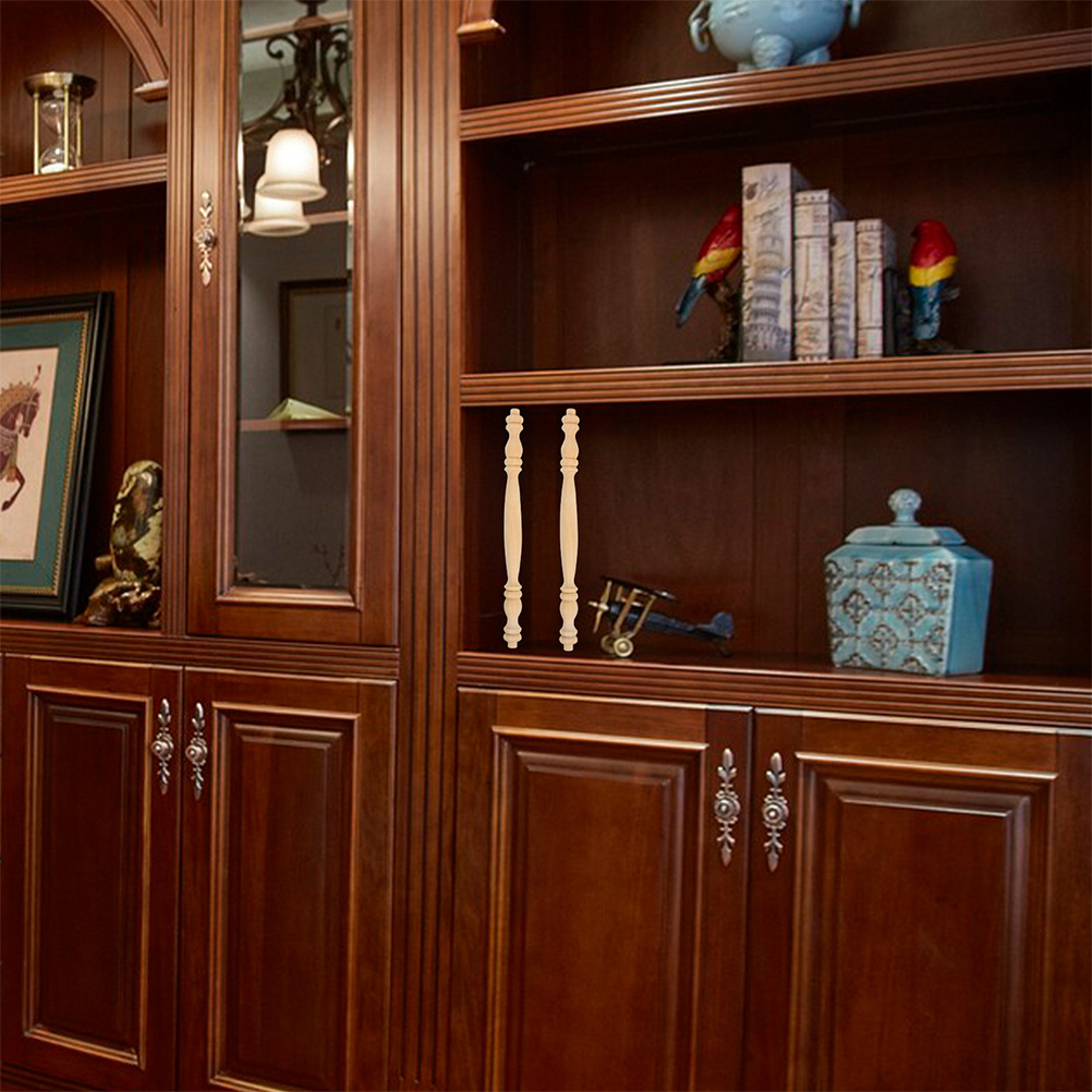 4 pçs coluna romana balaústres de madeira sem pintura eixos de madeira móveis decorativos reparação da escada decoração para casa artesanato