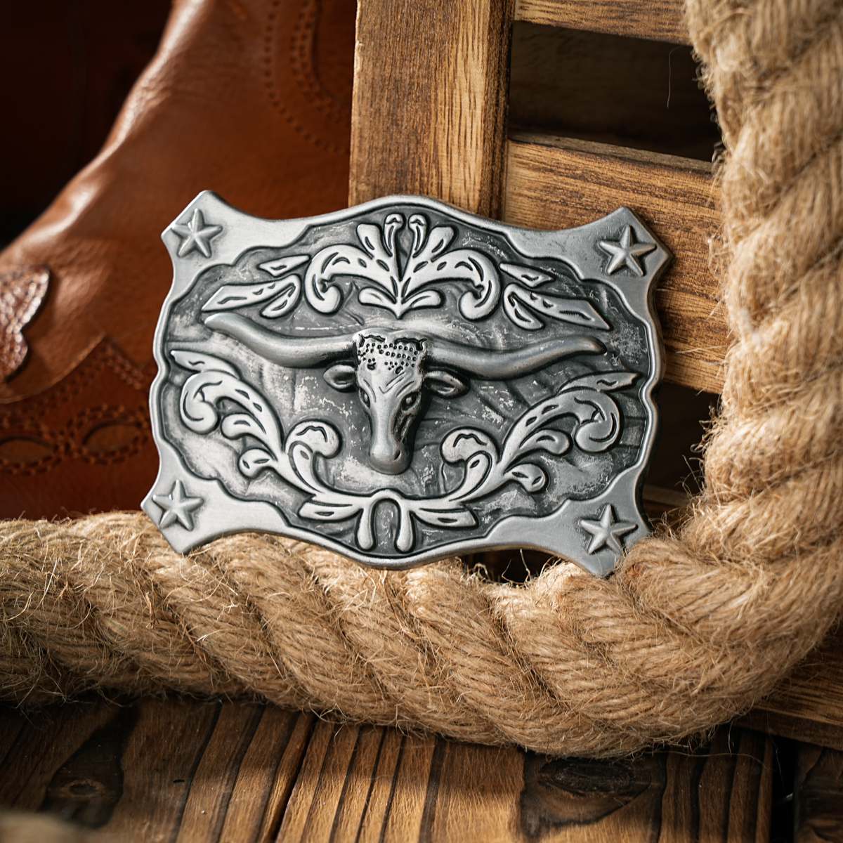 Gürtelschnalle im westlichen Stil, Metallschnalle, eine Gürtelschnalle