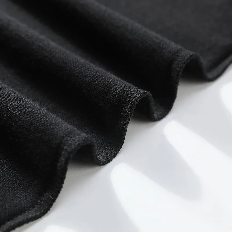 Męska luźna bluza w stylu Casual z nadrukiem wysokiej jakości modny wszechstronny pulower modny czarno-biały topy w stylu streetwear