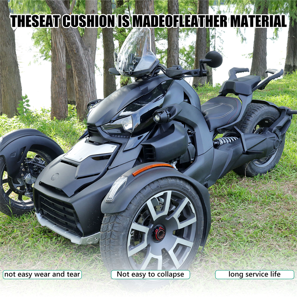 219400795   Schwarzer Fahrer-Komfortsitz für Can-Am Ryker 600 Ryker 900 2019–2023