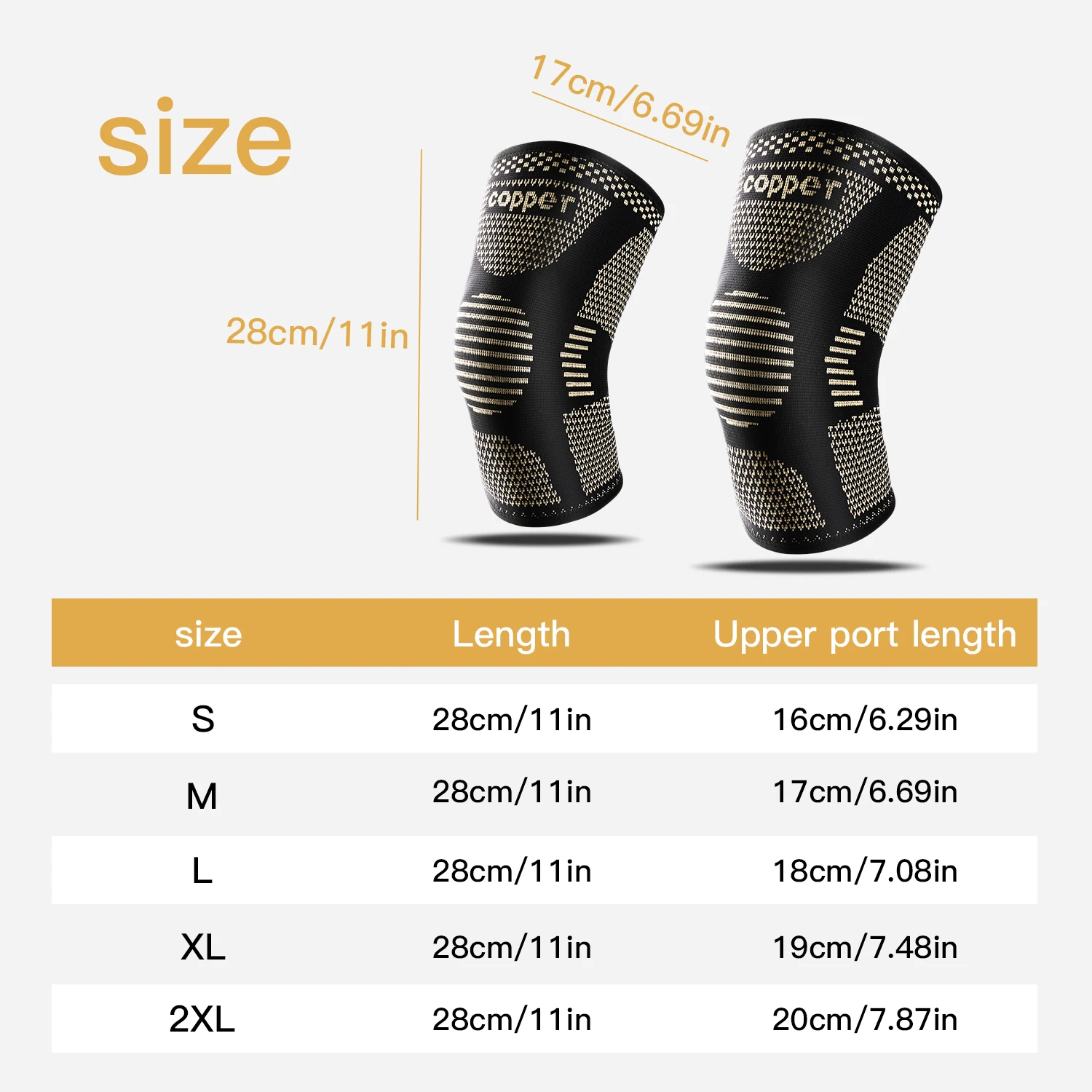 1PC ทองแดงเข่ารั้งสําหรับโรคข้ออักเสบ-ทองแดงเข่าสําหรับปวดเข่าการบีบอัดสําหรับกีฬา, บรรเทาอาการปวดเข่า