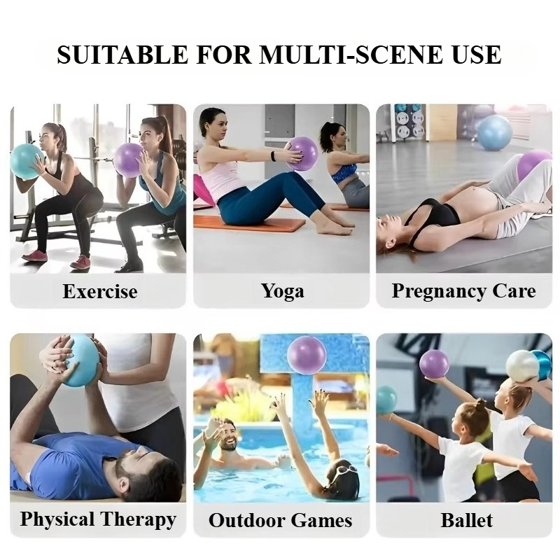 Yoga Pilates Explosieveilige bal Oefening Gymnastiek Fitness Balans Gym Core Indoor Training Miniballen Kleine therapie verbetert