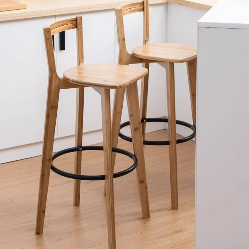 Tabouret haut moderne en bois pour chambre à coucher et cuisine, piste de bar, designer de luxe, meubles de maison modernes