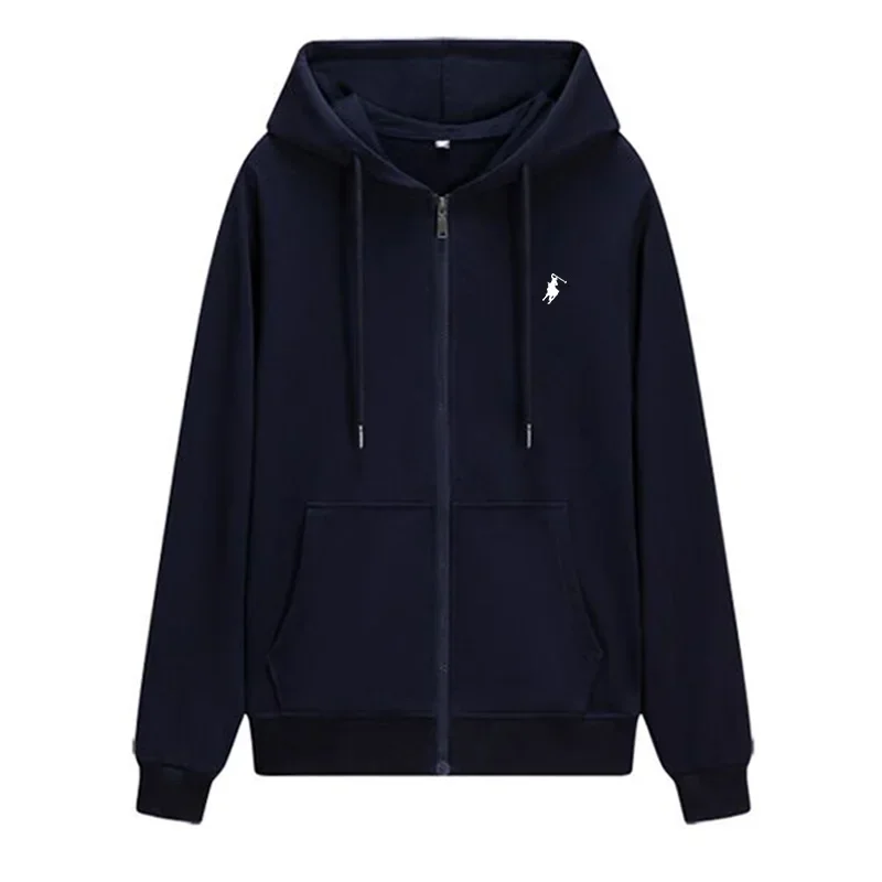 La nueva ropa deportiva informal de otoño e invierno para hombres, sudadera con capucha y sudadera cálida a la moda para correr al aire libre y fitness