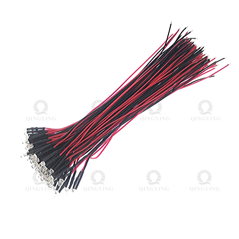 20 pz 3 V 5 V 12 V 24 V 3mm 5mm LED Rosso/Verde/Blu/Giallo/UV/Arancio/Rosa/Caldo/Bianco/Blu ghiaccio/RGB Diodi emettitori di luce precablati