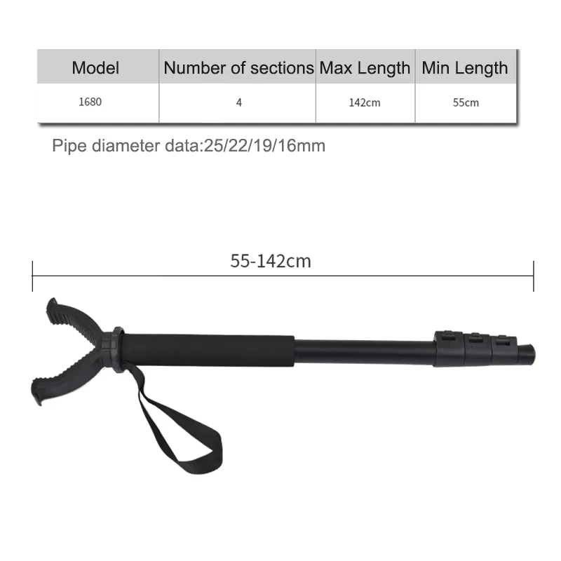 อลูมิเนียมการล่าสัตว์อุปกรณ์เสริม V รูปหมุน Yoke Monopod Telescopic ยิง Stick การล่าสัตว์ Stick