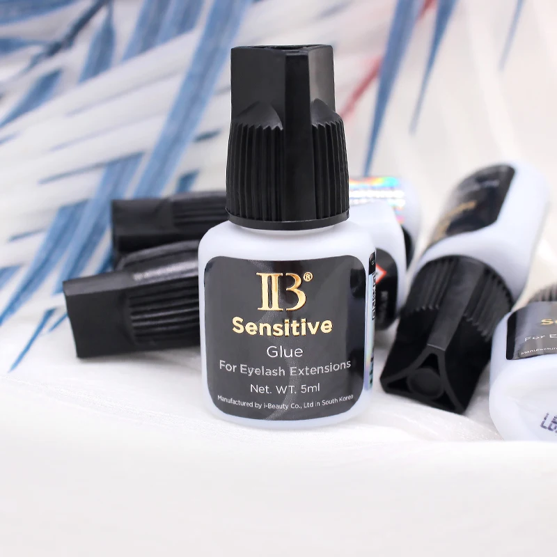 1 Bottle Original IB Super Plus Glue for Eyelash Extensions 5ml Korea Professional IB Gold Wine Red Cap Glue Makeup Tools Shop