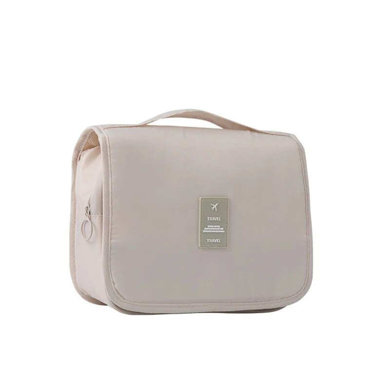Sac de maquillage suspendu multifonctionnel de voyage, avec sac lavable suspendu, sac de rangement portatif de séparation sèche et humide de grande capacité