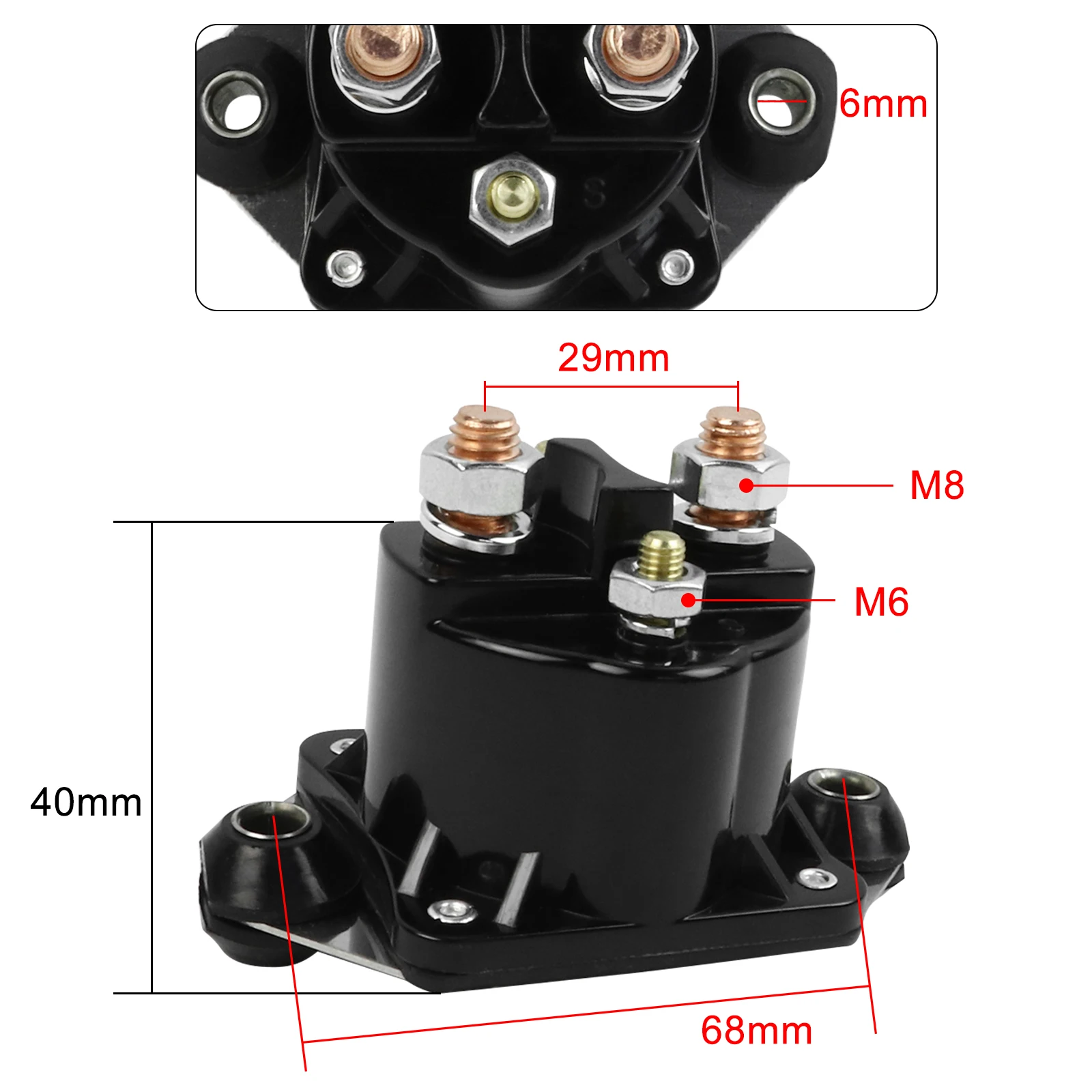 Соленоид реле подвесного стартера для Mercury Marine Sierra 40, 50, 75, 90, 120 л.с. V135 V225 V250 V150 V200 89- 817109 А1 89- 817109 А3