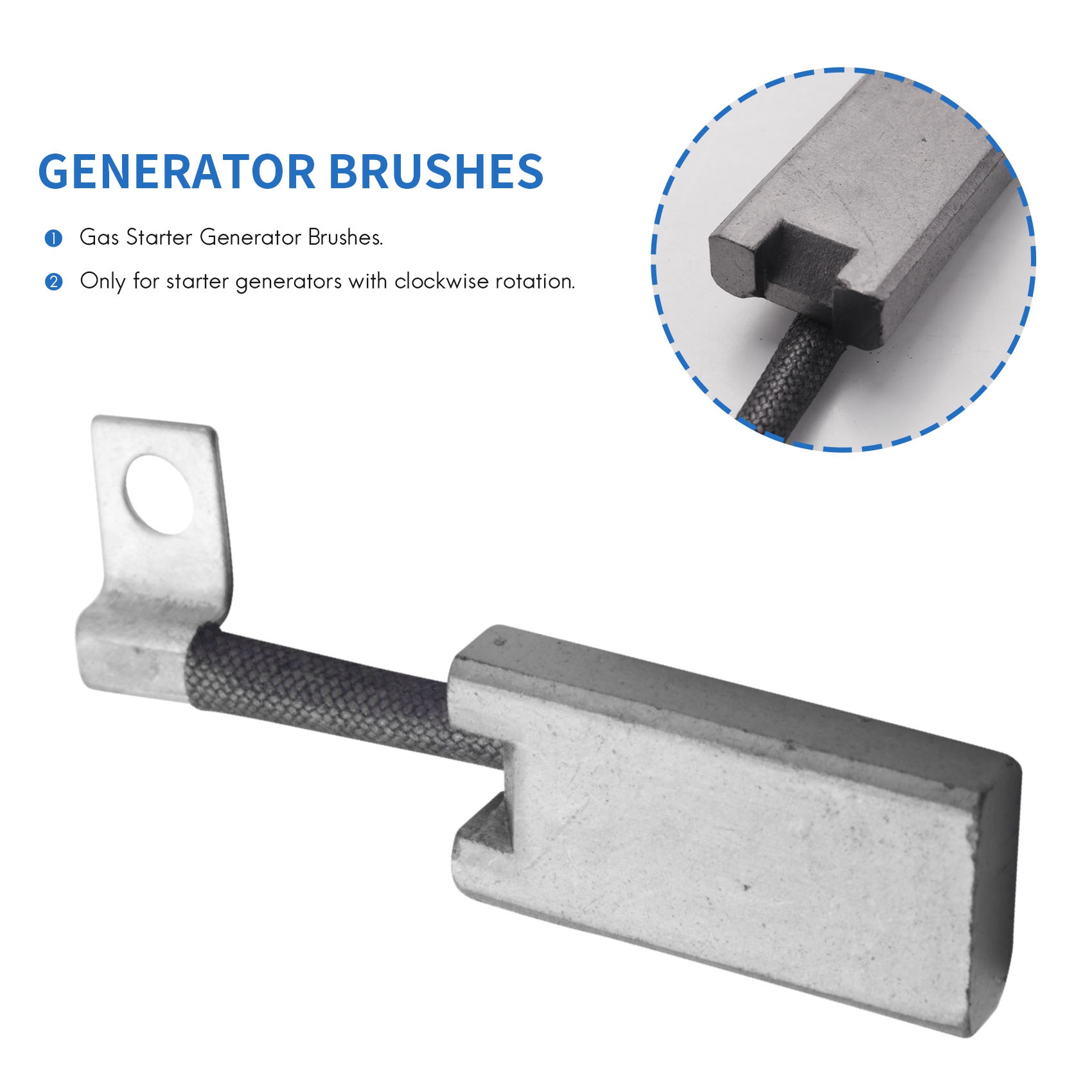 4 Stuks Voor Club Auto Ez Go Yamaha Golfkar Gas Starter Generator Borstels En Schroefset Borstels 101869302