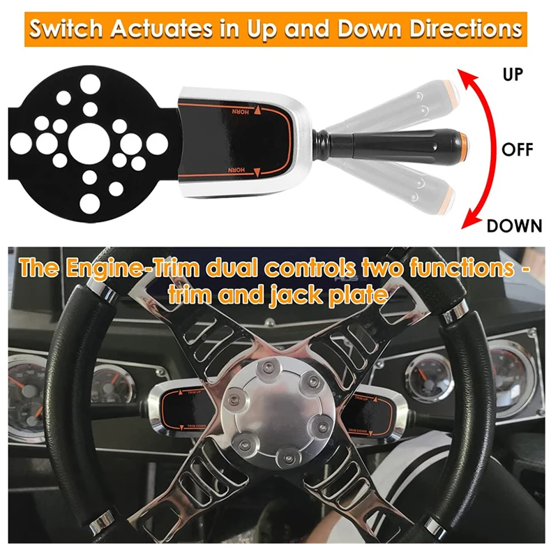 Blende Steuerschalter Ersetzen Sie PT2000-1P PT2000-2P Blinker Trim Control System Dual Function Trim Jack Plate für Seastar Hydraulic