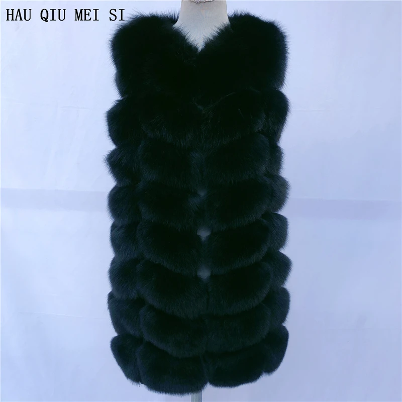 Tự Nhiên Cáo Lông Áo Vest Nữ Ấm Áo Nhiều Màu Tự Nhiên 100% Áo Khoác Lông Thú Cáo Lông Áo Thật Lông Áo Không Tay Thật cáo Áo Khoác Lông Thú