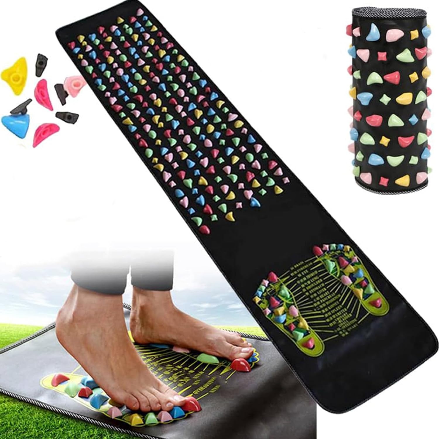 Akupressur Pad Fußreflexzonenmassage Massage Pad Gesundheitswesen Gehen Fuß Druck Pad Reflexzonenmassage Massage Pad Fuß Massagegerät
