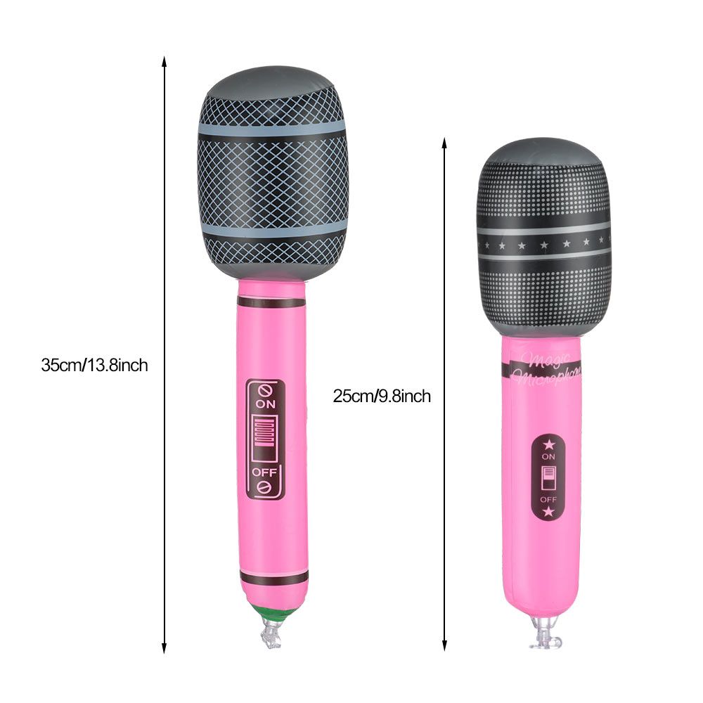12 Chiếc Bơm Hơi Micro Nổ Bơm Hơi Micro Đạo Cụ Đồ Chơi Cho Âm Nhạc Buổi Hòa Nhạc Theo Chủ Đề Tiệc Sinh Nhật Đồ Chơi Trang Trí