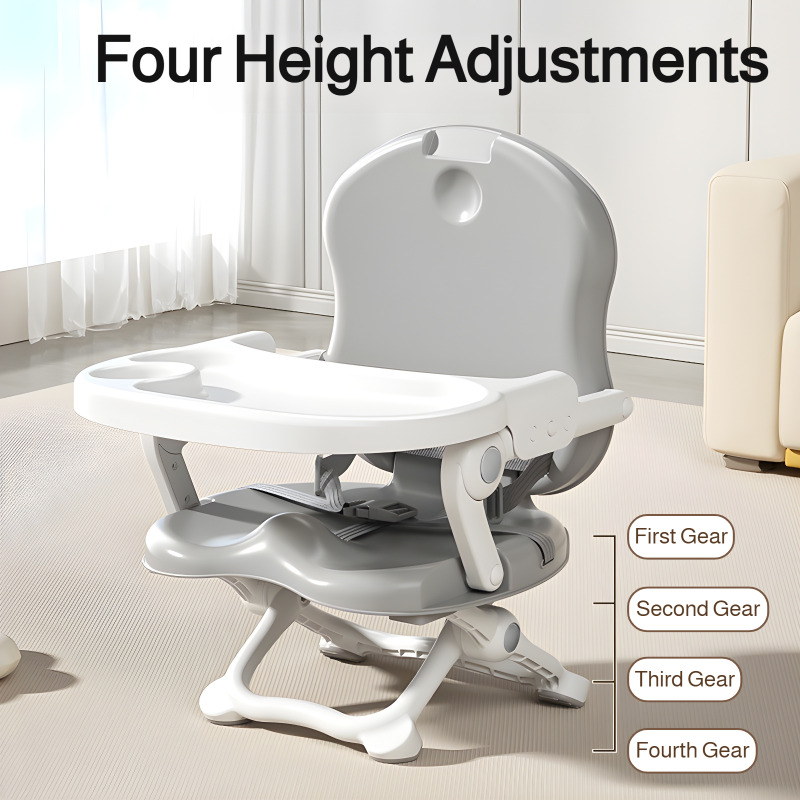 Silla de comedor para bebé, silla de comedor plegable multifuncional para niños, cómoda silla de comedor para comer para bebé, sillón reclinable para bebé