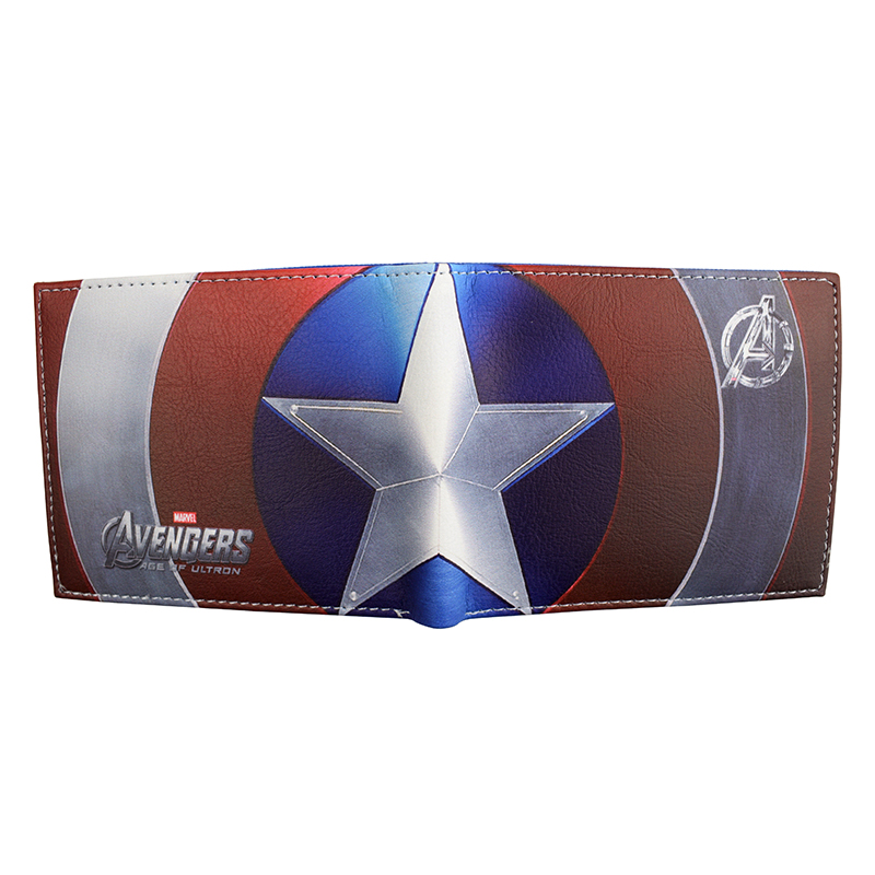 Лидер продаж, кошелек Marvel Comics, кошелек Капитан Америка с карманом для монет