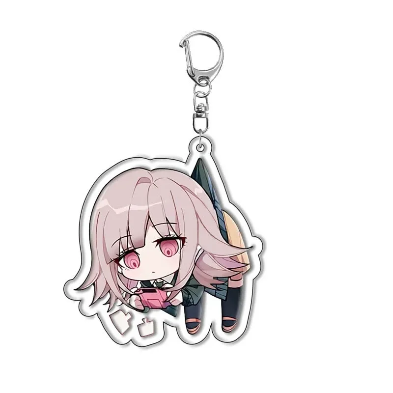 อะนิเมะ Danganronpa: Trigger Happy Havoc พวงกุญแจคอสเพลย์ Nagito Komaeda Hinata Hajime จี้แหวนเกมกระเป๋าอุปกรณ์เสริมของขวัญ