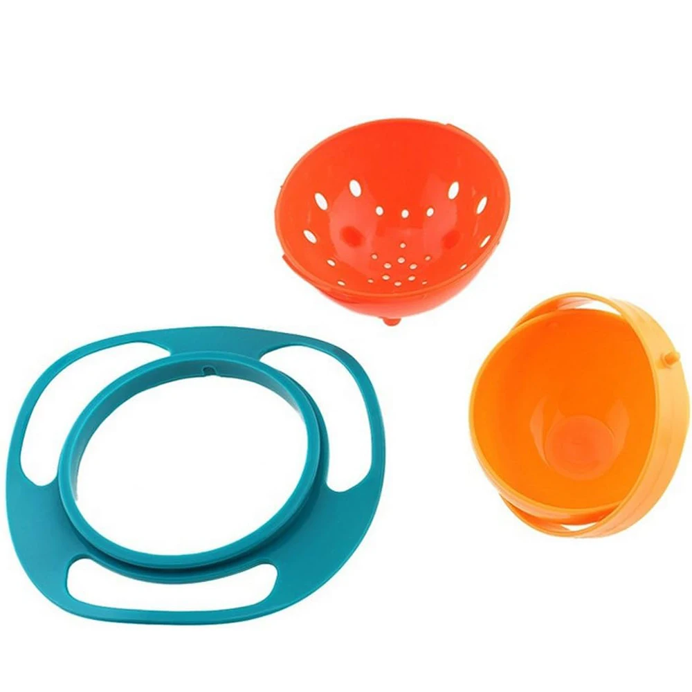 Magic Gyro Bowl 360 Grad drehen auslaufs ichere Schalen mit Deckel Kunststoff kreative Gerichte üben Fütterung schalen für Kleinkind Baby Kind