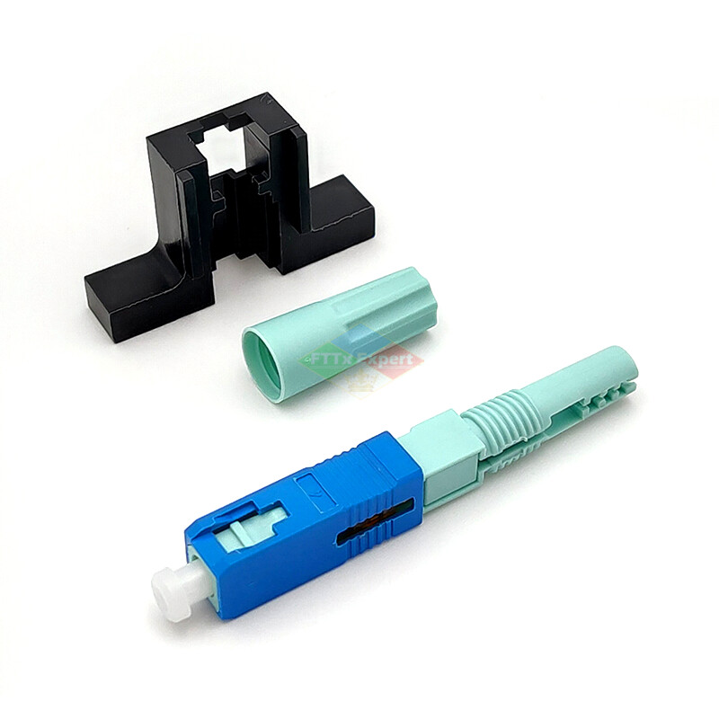 LX58 SC APC UPC Fiber Optic Connector 58mm Single-Mode Optical Fast Connector FTTH Cold Connector Tool Fiber Quick Connector