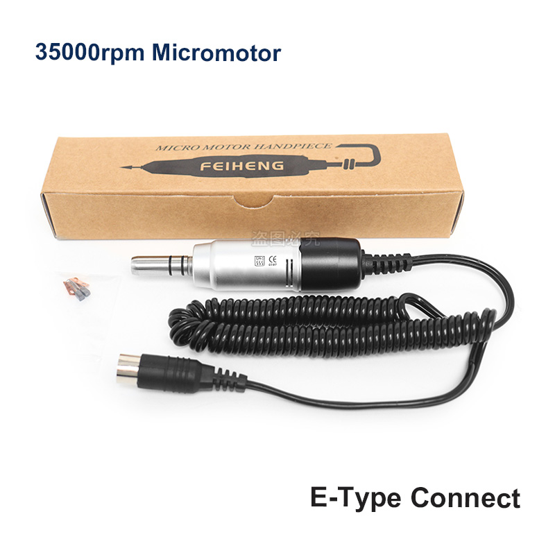 Lab ทันตกรรม 35000rpm Micromotor E-Type ไฟฟ้ามอเตอร์/มุม Contra/ตรง Nosecone Handpiece ขัดทันตกรรมอุปกรณ์