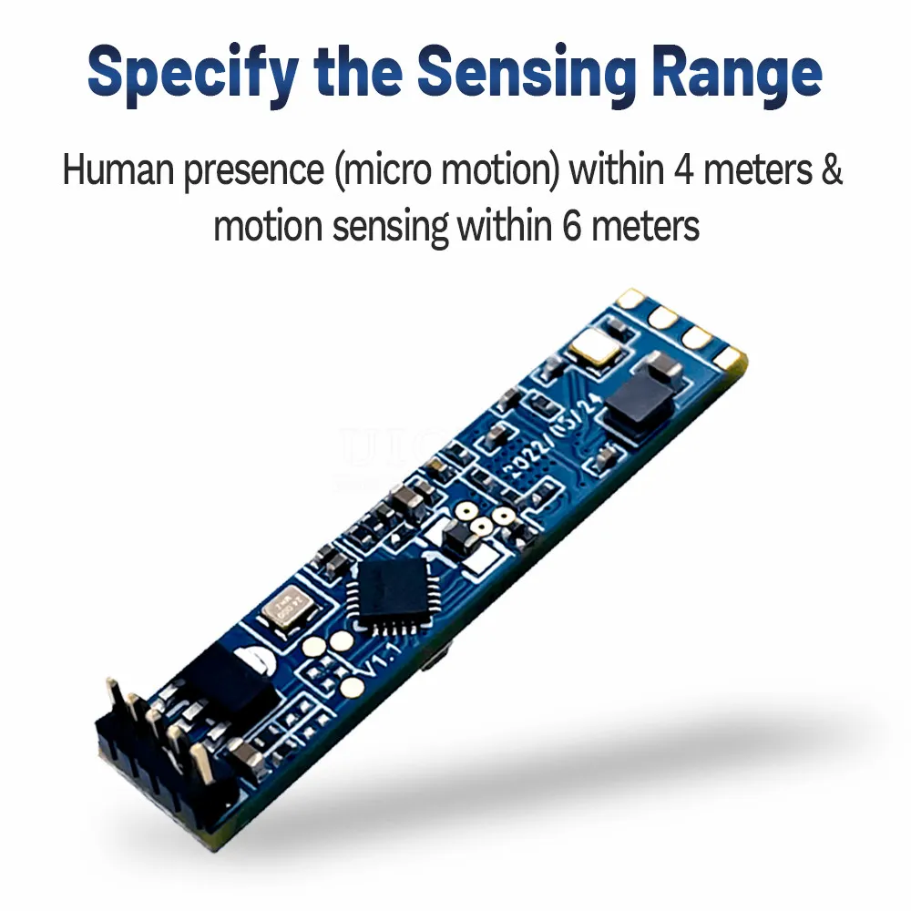 Modulo sensore di presenza umana Modulo di rilevamento del battito cardiaco con rilevamento radar intelligente a onde millimetriche da 24 GHz con BT HLK-LD2410B