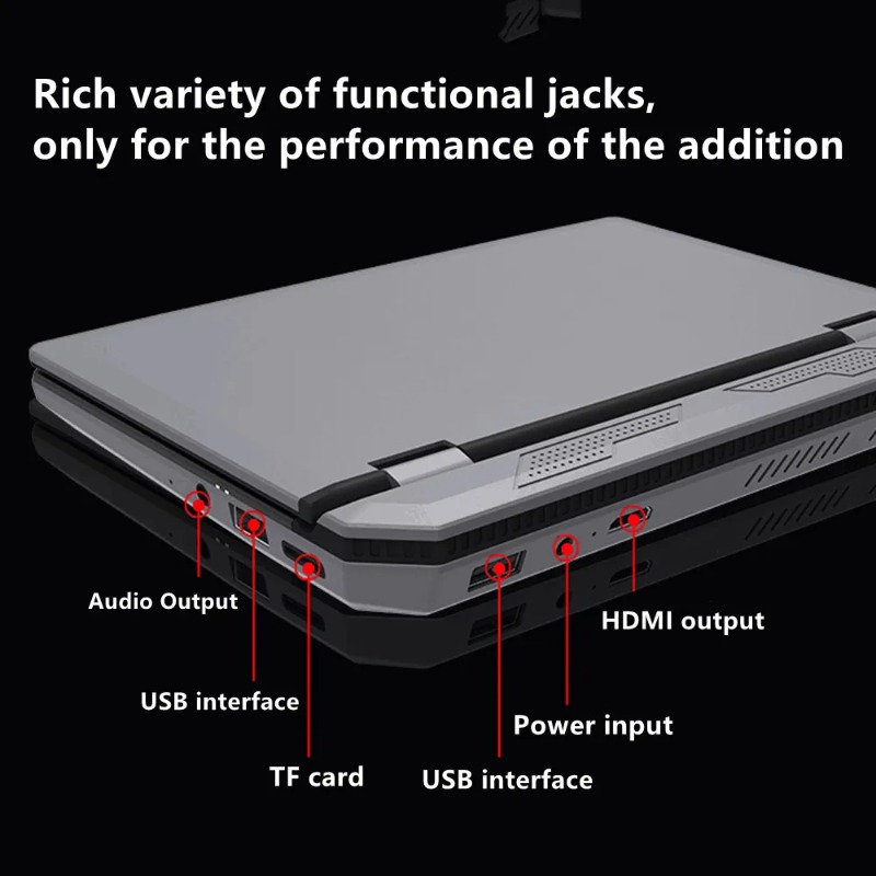 2025 7 Inch Mini Laptop N95 Notebook IPS Touch Screen Portable Netbook Win 11 Pro Mini PC Micro Computer Bluetooth 4.2 16G 1TB