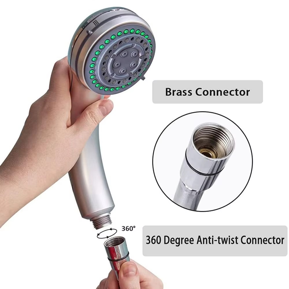 1.5/2/3M PVC Handheld Shower Head Hose Universal Flexible Anti Winding Explosion-proof Water Tube Bathroom Faucet Extension Pipe