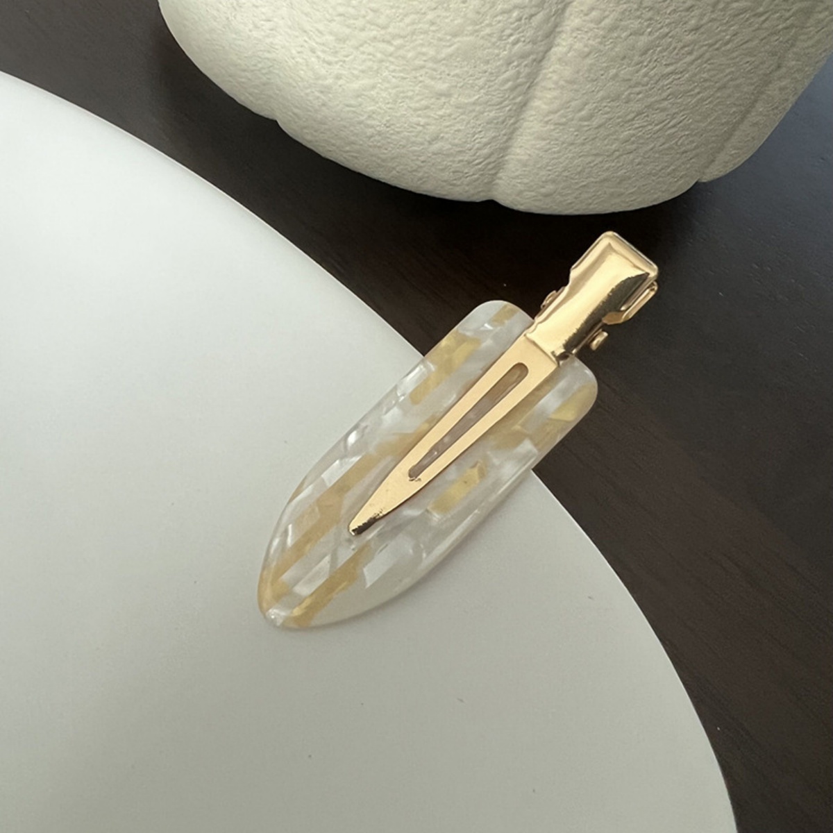 เกาหลีกรดอะซิติกไม่มีรอยต่อ hairpin ด้านข้าง Bangs ผมหัก One Word ไม่มีรอยต่อ hairpin แต่งหน้าคลิปอุปกรณ์เสริมผม Headwear หญิง