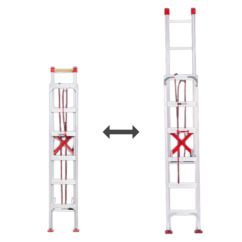 Escalera plegable extraña de aluminio recta de un solo lado, escalera Industrial gruesa para el hogar, superventas